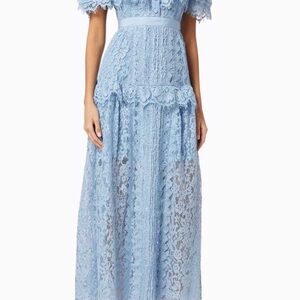 Self portrait Blue Lace Dress